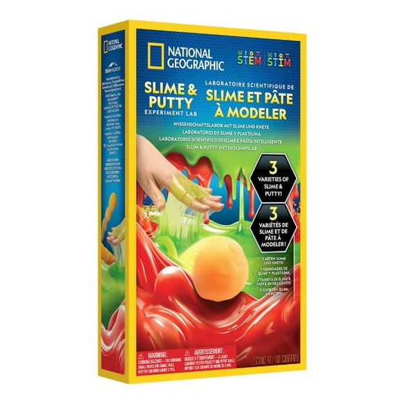 National Geographic : Laboratoire de Chimie Slime et Pâte – Coffret Scientifique STEM pour Enfants 8+ de la collection National Geographic Science Kits Kit de Chimie