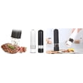 thumbnail image 2 of Baprem Automatic Electric Salt and Pepper Grinder Set, Battery Operated Refillable Pepper Mill Shakers with LED Light & Adjustable Coarseness, 2 of 11