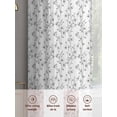 thumbnail image 5 of Grey Spring Floral Sheer Curtains 72 Inch Length 2 Panels Set, Elegant Watercolor Summer Botanical Voile Window Treatment Rod Pocket Curtains Sheers Drapes for Bedroom/Living Room/Kitchen 52"x72"x2, 5 of 7