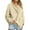 Beige, variant on Women'S Casual Sweatshirt, Long Sleeve Loose Fit Pullover With Button Collar, Soft Everyday Wear, Lightweight Comfort Scrub Jackets Woman Wrm Cotton Shirts Hoodies Clothes (XXL, Beige) ZMTing