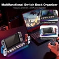 thumbnail image 4 of Estación de acoplamiento compatible con Nintendo Switch/OLED, adaptador HDMI 4K, 4 cargadores Joycon, 8 ranuras para juegos, base de carga portátil para TV para el kit de accesorios Switch, 4 of 8