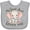 AC-Heather Grey, variant on Inktastic My Great Aunt Loves Me Elephant Boys or Girls Baby Bib