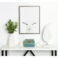 thumbnail image 5 of Kate and Laurel Sylvie Baby Goat Black and White Portrait Framed Canvas Wall Art by Simon Te Tai, 18x24 Gray, 5 of 6