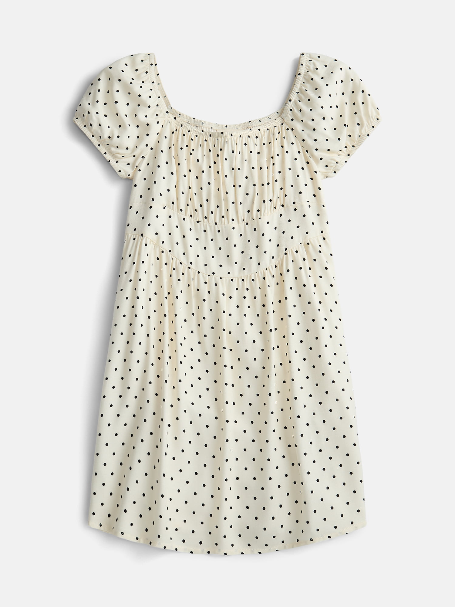 Weekend Academy Girls Square Neck Dress with Puff Sleeves, Sizes 4-18