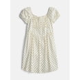 thumbnail image 2 of Weekend Academy Girls Square Neck Dress with Puff Sleeves, Sizes 4-18, 2 of 2