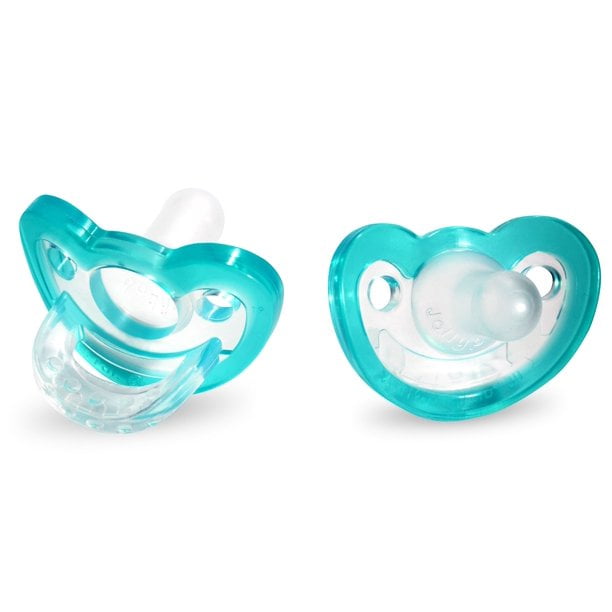 RaZbaby Jollypop Ciuccio In Silicone Medicale Senza BPA, Ortodontico, Prodotto USA, Per Neonati 3+ Mesi, Lavabile In Lavastoviglie