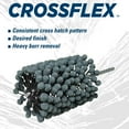 thumbnail image 4 of Weiler 34277 Crossflex Heavy Duty Bore Brush 4 Diameter 320SC Grit, White, 4 of 6