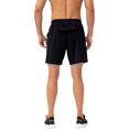 thumbnail image 3 of Active Men's Lightweight Quick-Dry Shorts with Elastic Drawstring Waist and Side Pockets - Small, Black, 3 of 5