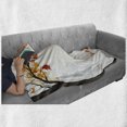 thumbnail image 6 of Fall Soft Flannel Fleece Throw Blanket, Leaf Group Motion in Mother Earth Transition from Summer to Winter Season Theme, Cozy Plush for Indoor and Outdoor Use, 50" x 70", Brown Orange, by Ambesonne, 6 of 6