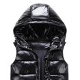 thumbnail image 2 of Sliktaa Unisex Shiny Waterproof Sleeveless Jacket Lightweight Puffer Vest, 2 of 2