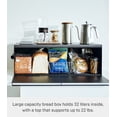 thumbnail image 6 of Yamazaki Home Bread Box - Wide, Black, Steel, 32L, Supports 22 pounds, No Assembly, 6 of 7