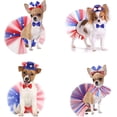 thumbnail image 3 of Bonita diadema de princesa para gatos, falda, accesorios para mascotas, diademas para cachorros y gatitos con lazo, suministros para mascotas del Día Nacional, 3 of 5