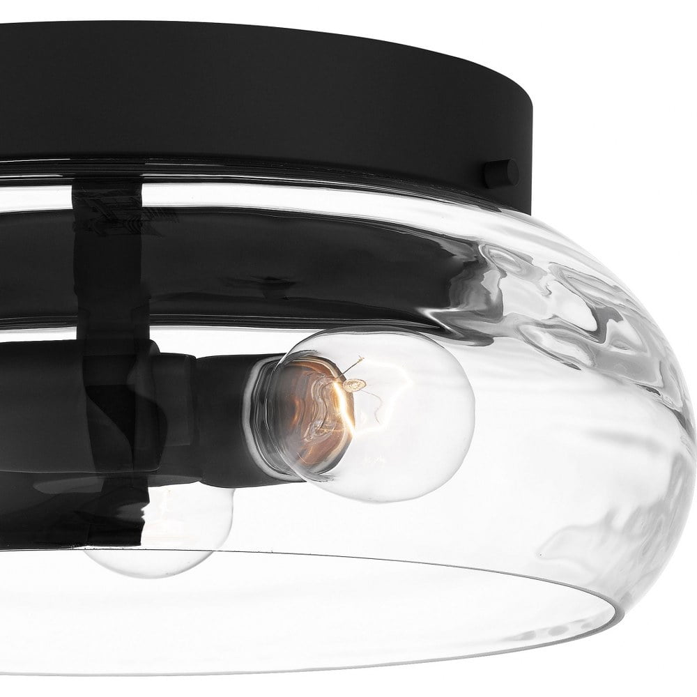 Quoizel Lucy 3-Light Matte Black Flush Mount Light - Walmart.com