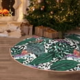 thumbnail image 5 of Sikiie Tropical Leaves Nativity Christmas Tree Skirt, Jesus Christian Winter Holiday Tree Mat Decoration(30-48IN), 5 of 6