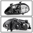thumbnail image 2 of For 93-97 Honda Del Sol TD 1pc Crystal Headlights (Black) TD-HD-ON-HDEL93-1P-BK, 2 of 4