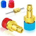 thumbnail image 1 of R1234yf to R134a Adapter, 1234yf to 134a Adapter Kit, R1234yf to R134a Conversion Adapters, High/Low Pressure Side R134a Adapter Convert to R1234yf, for Car Air-Conditioning R1234yf System Charging, 1 of 7