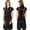 Black, variant on Fiykzur unisex art apron, H-shaped chef apron with back strap and pockets | Adjustable shoulder straps, large pockets, suitable for kitchen cooking, painting, pottery, baking.