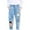 style-03 Blue, variant on Kids Jeans Girls Kids Girls Ripped Flared Jeans Juniors Casual Skinny Bell Bottoms Stripes Denim Pants Size 6-7 (Blue,6-7 Years)