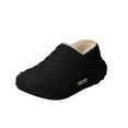thumbnail image 2 of OKBOP Slippers for Women Closed Toe Platform Sandals Travel Slide Casual Fleece Shoes, 2 of 5