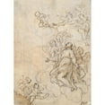 thumbnail image 2 of Giovanni Battista Passeri 11x14 Black Ornate Wood Framed Double Matted Museum Art Print Titled: Vision of a Saint (Mid-17th&nbsp;Century), 2 of 5