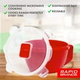 thumbnail image 2 of Rapid 1-Piece Cup Noodle/Soup Bowl with Lid,   Microwave Soup & Noodles in Minutes, Dishwasher-Safe, Microwaveable, & BPA-Free, 2 of 7