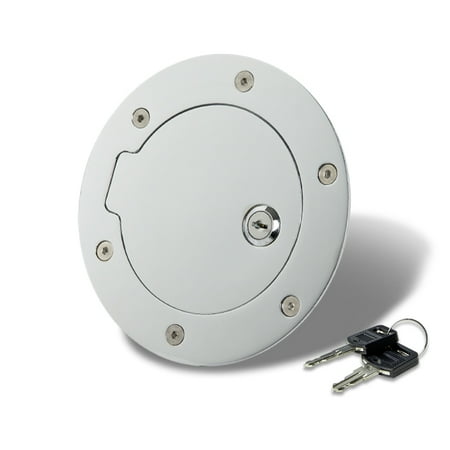 For 1994 to 2001 Dodge Ram Fuel Gas Tank Door with Lock (Chrome) - DR DH D1 DC DM 95 96 97 98 99 00