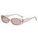 thumbnail image 4 of Gafas de Sol Rectangulares Yinane para Mujer Marrón Claro Ojo de Gato, 4 of 8