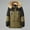 Green, variant on Men Coats Jackets for Men Hooded Long Sleeved Zipper Pocket Outerwear Multicolor Warm Jacket Loose Fit Weekend Tops Beige