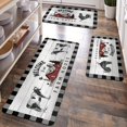 thumbnail image 4 of Alfombra de cocina, alfombra de baño, alfombra de piso, lavable, antideslizante, para entrada, dormitorio, sala de estar, mesita de noche, pasillo, alfombra larga y suave, 4 of 5