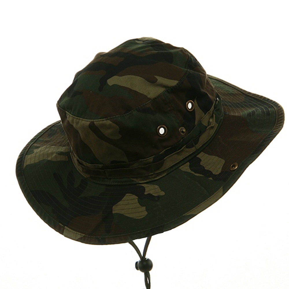 Big Size Washed Camo Hunting Hats - Camo 2XL-3XL