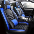 thumbnail image 4 of Eluto 5 Seats Car Seat Covers Accessories Full Set ,Luxury Pu Leather Cushion Protector Universal Fit for Most Cars SUV Pick-up Truck, Auto Vehicle Interior Decor, 4 of 7