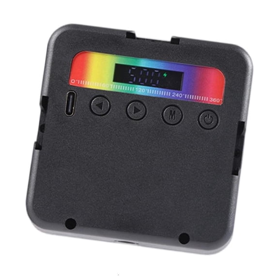 LED Video Light Camera Light 2500K-9000K Cold Shoe Mini Vlog Fill Light 1800mAh Panel Lamp Photography Streaming