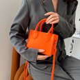 thumbnail image 3 of Bolso de mano de fieltro para mujer bolsa de mano de Ehuebsd diseñador informal Color sólido puro portátil Mini ASA superior, 3 of 9