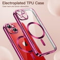 thumbnail image 3 of JETech Electroplated Case for iPhone 14 Plus 6.7-Inch, Camera Lens Full Protection, Compatible with MagSafe Wireless Charging, Shockproof Soft TPU Phone Cover (Rose Red), 3 of 7