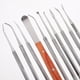 thumbnail image 3 of EeaseMX Kit de grabado de cera de acero inoxidable, espátula para cera, juego de herramientas para tallado de cera para uso dental (bolsa negra), 3 of 7
