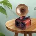 thumbnail image 4 of Gramophone de Bureau Musical à Manivelle Pièce Décorative pour Salon et Chambre Maison Unique avec Style Rétro, 4 of 6