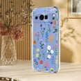 thumbnail image 4 of Compatible with Google Pixel 9 / 9 Pro Case Clear with Flower Design, Cute Soft Silicone TPU Floral Aesthetic Women Girls Transparent Protective Shockproof Anti-Scratch Anti-Yellow Phone Cover, B, 4 of 7