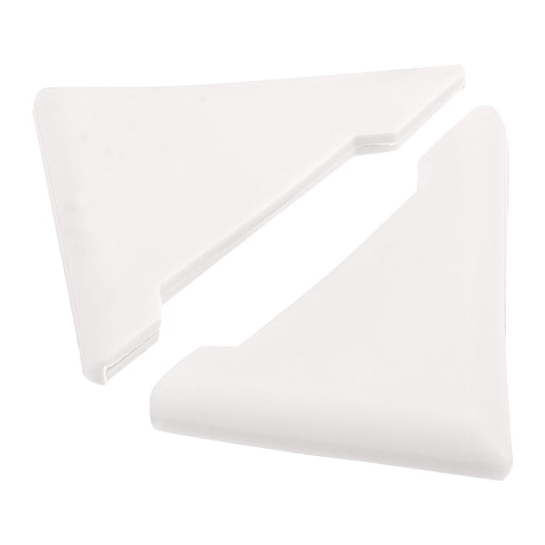 2 Piezas PVC Universal Coche Puerta Esquina Borde Protector Parachoques Protector Blanco