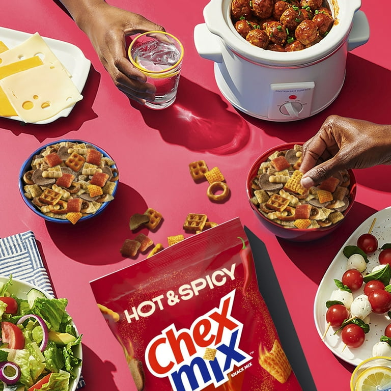 Chex Mix Hot and Spicy Snack Mix oz Family Size Crispy Chex