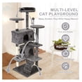 thumbnail image 3 of JTAOT 70'' Tall Cat Tree for Indoor Cats, Multi-Level Cat Furniture with Cat Scratching Post/Stand Platform/Cat Condo, Cat Tower with Funny Toy, Corner Cat Tree and Towers for Medium Cats, 3 of 7