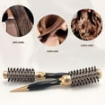thumbnail image 4 of New Handle Round Rolling Brush Straight Twill Hair Comb Boar Bristle Round Barrel Hair Curling Brush Hairdressing Styling Tool, 4 of 9