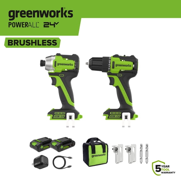 Greenworks 3 Pc Power Tool Combo Kit CK326A1 with Drill and Impact Driver
