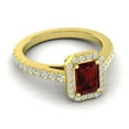 thumbnail image 3 of Diamond-Capitals 2.95 Carat Natural Diamond Garnet Gemstone Shiny Engagement Ring for her Solid 14K Yellow Gold Size 4, 3 of 8