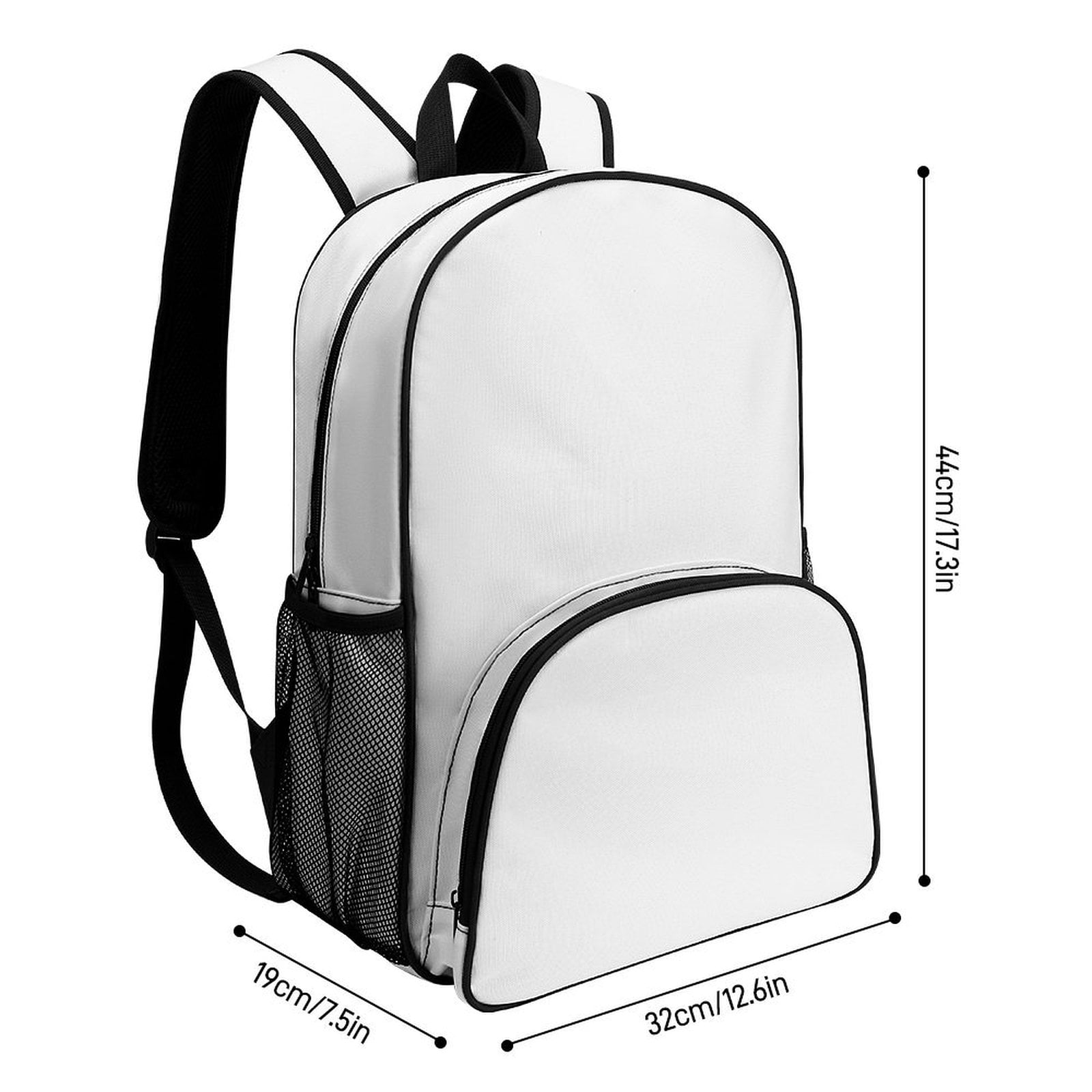 Retro Boombox Stars Repeat Pattern Teenage Backpack Middle