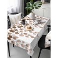 thumbnail image 6 of Brown Eucalyptus Leaves Table Cloth, Watercolor Floral Leaf Plants Waterproof Tablecloth for Rectangle Tables, Reusable Washable Fabric Table Cover for Restaurant Kitchen Dining Tables 60"x120", 6 of 6