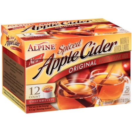 Spiced Cider - Alpine Original Spiced Apple Cider, 12 Single Serve Cups