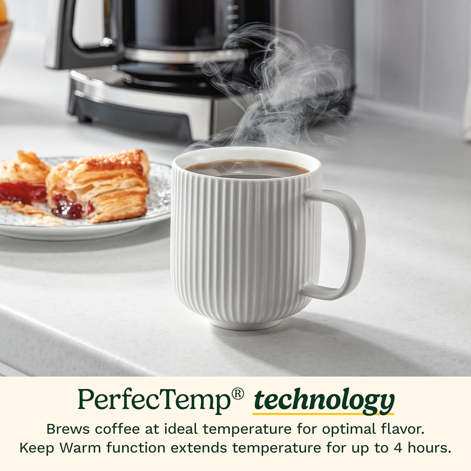 Cuisinart PerfecTemp® 14-Cup Programmable Coffeemaker, Black Stainless Steel