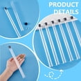 thumbnail image 3 of 6pcs Clear Plastic Storage Tubes 10 Inch with Black Lids Flat Bottom Durable Bead Containers for Crafting Jewelry Supplies Item Clear, 3 of 9