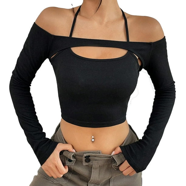 トップス MULTI SHOULDER PARTS RIB TOPS Eaphi Cold-Shoulder Top | Clientele | Suzanne's