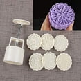 thumbnail image 1 of Kit de moldes para bombas de baño y prensa para bombas de baño, herramienta de suministros para hacer bricolaje, 1 barril, 6 sellos, 1 of 8